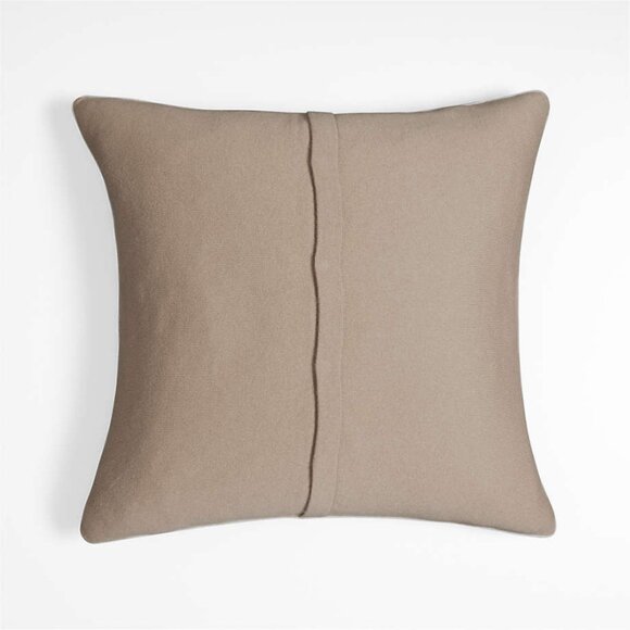 NWT Crate & Barrel Bardot 20" Recycled Cashmere and Wool Ink Black Pillow Cover - Picture 2 of 9
